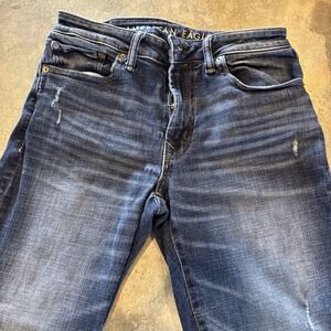 American Eagle Men's Size 30 X 30 Blue Air Flex Straight Denim Jeans#292